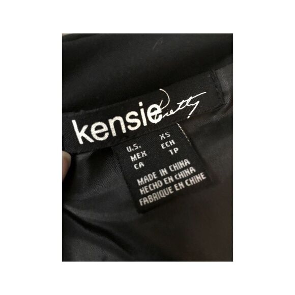 Kensie Gray Black Tweed Embellished Sheath Dress - Picture 4 of 4